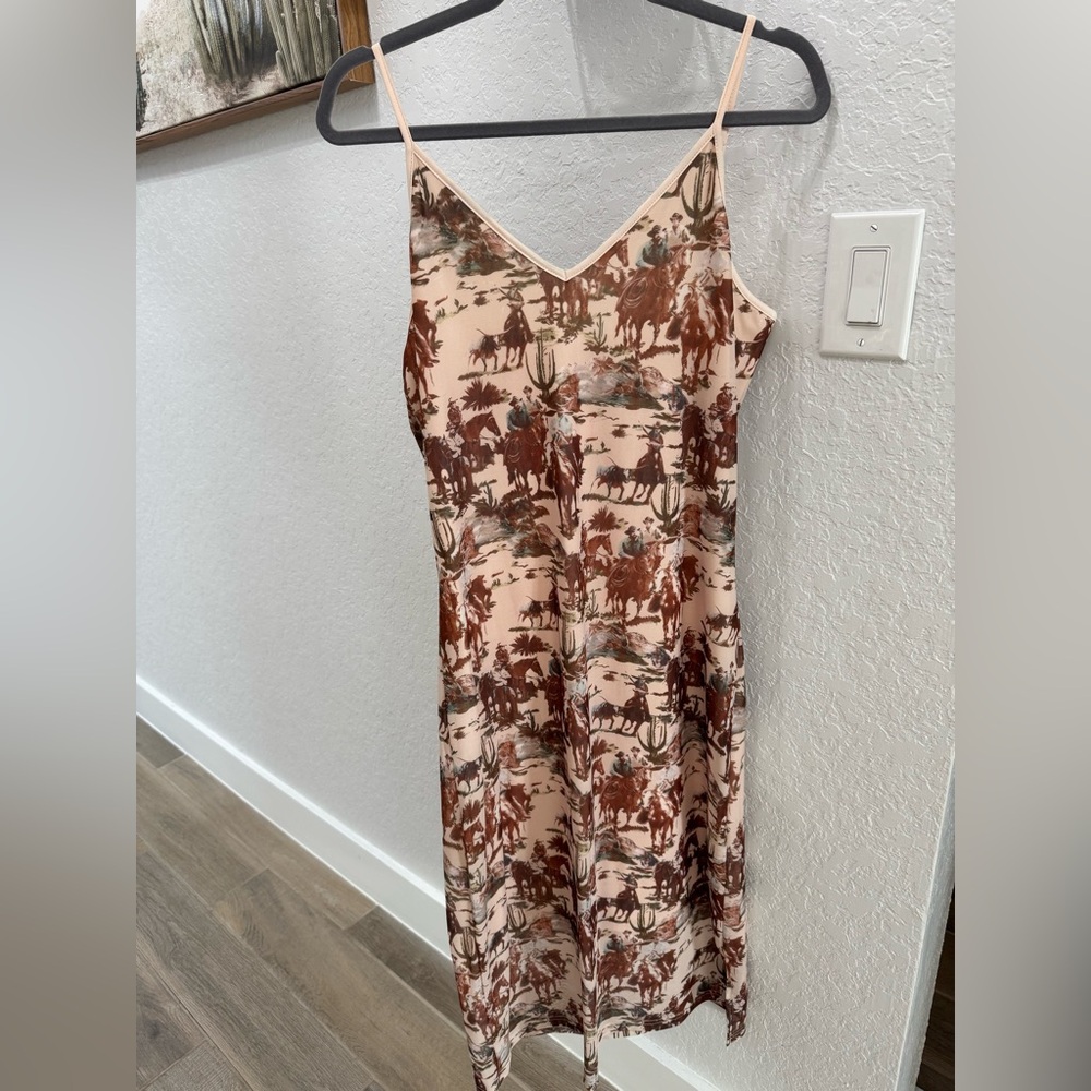 Elegant western Print Women's Dress